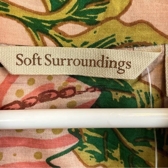 NWT Soft Surroundings Bellicia Embroidered Floral Midi Dress Sz IX 20W Spring - Picture 7 of 16